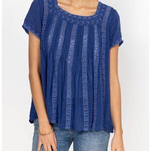 Johnny Was Brigita Blouse Size S Like New